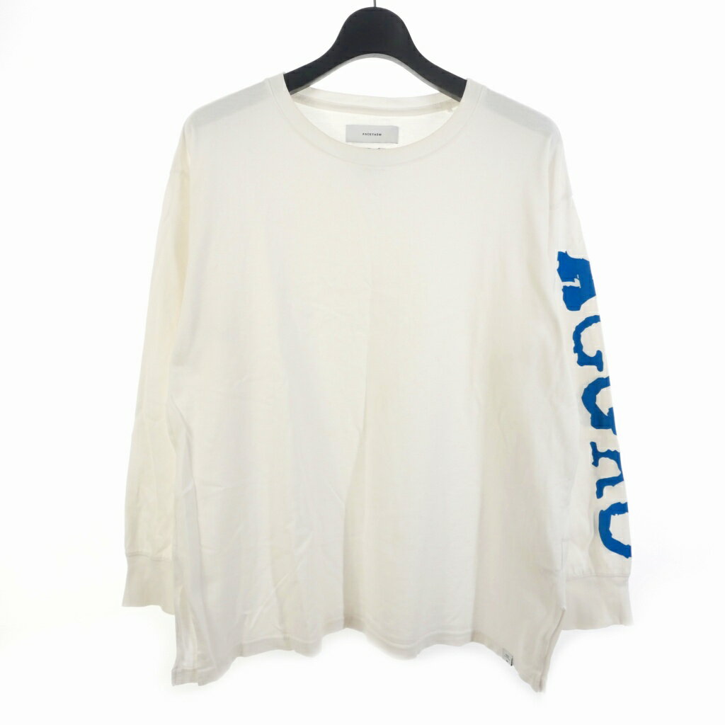 【中古】ファセッタズム FACETASM 18AW AGGRO LONG TEE ロンT Tシャツ カットソー 長袖 1 ホワイト 白 MRC-TEE-U05 メンズ 【ベクトル 古着】 250824