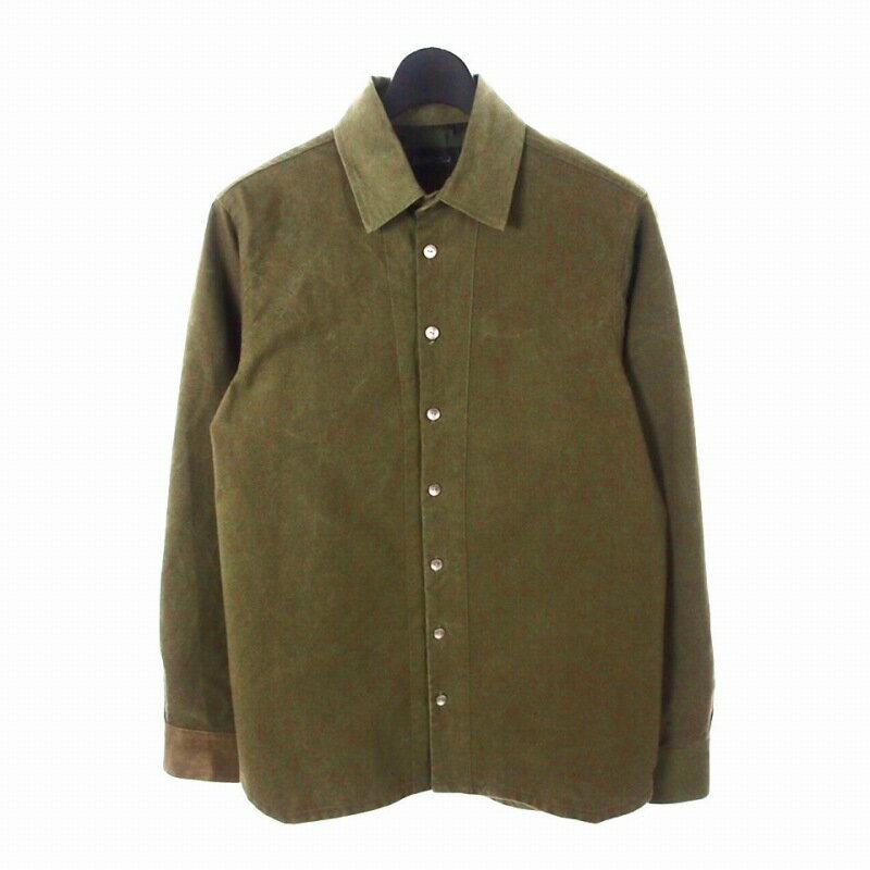 【中古】レイドバック LAID BACK US ARMY TENT SHIRTS テント生地 シャツ ジャケット 上着 2 カーキ メ..