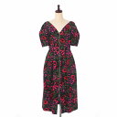 マルニ MARNI 20SS V-neck floral print midi dress Vネック フローラル プリント ミディ ドレス ワンピース 半袖 38 マルチカラー ABMA0418U0TCY61 国内正規 レディース  230919