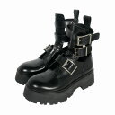 yÁzALT_[}bNC[ ALEXANDER MCQUEEN Rave Boots Cu[c obN AN U[u[c 35.5 22.5cm  ubN fB[X yxNg Òz 231113