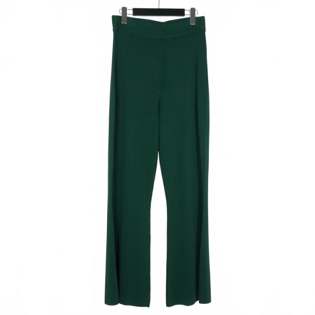 【中古】未使用品 スタジオニコルソン STUDIO NICHOLSON 16G DOUBLE FACED KICK FLARE PANTS フレア パンツ 1 緑 グリーン SNW-944 レディース 【ベクトル 古着】 240510