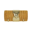 【中古】ケイトスペード KATE SPADE かご クラッチバッグ ベージュ ゴールド レディース 【ベクトル 古着】 240722