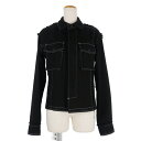 【中古】リミフゥ LIMI feu ヨウジヤマモト 23AW フラップポケット デニムシャツ ジャケット 黒 ブラック LJ-J14-009 レディース 【ベクトル 古着】 241031(4)