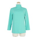 【中古】ノワールケイニノミヤ kei ninomiya 23SS ストレッチ ハイネック カットソー 長袖 M ターコイズブルー 青 3K-T007 レディース 【ベクトル 古着】 241220