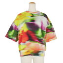 【中古】ドリスヴァンノッテン DRIES VAN NOTEN 22SS グラフィックプリント 総柄 スウェット Tシャツ XS 半袖 マルチカラー レディース ...