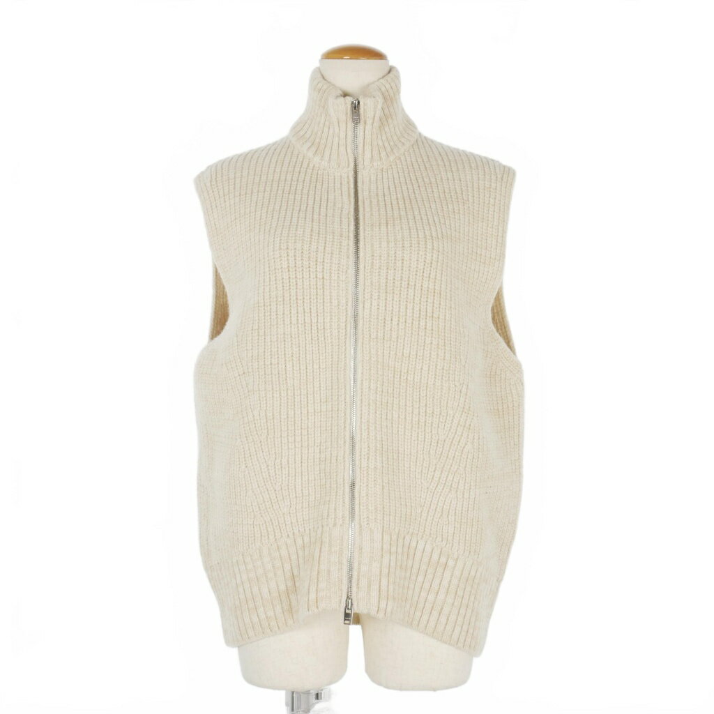 【中古】チノ CINOH ドライバーズ ニットベスト ハイネック 36 ベージュ 22WKN009 レディース 【ベクトル 古着】 250309