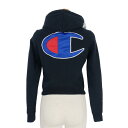 【中古】ヴェトモン ベトモン VETEMENTS チャンピオン CHAMPION 17SS クロップドパーカー フーディ S 黒 ブラック レディース 【ベクトル 古着】 250629