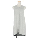 【中古】エムエムシックス メゾンマルジェラ MM6 Maison Margiela リネン チュニック ノースリーブ 比翼 40 グレー S32CT0658 S43504 国内正規 レディース 【ベクトル 古着】 250710