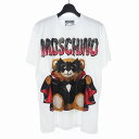 【中古】未使用品 モスキーノ MOSCHINO 20SS バッド テディベア プリント Tシャツ カットソー 半袖 XXS ホワイト 白 A0711 レディース 【ベクトル 古着】 250726