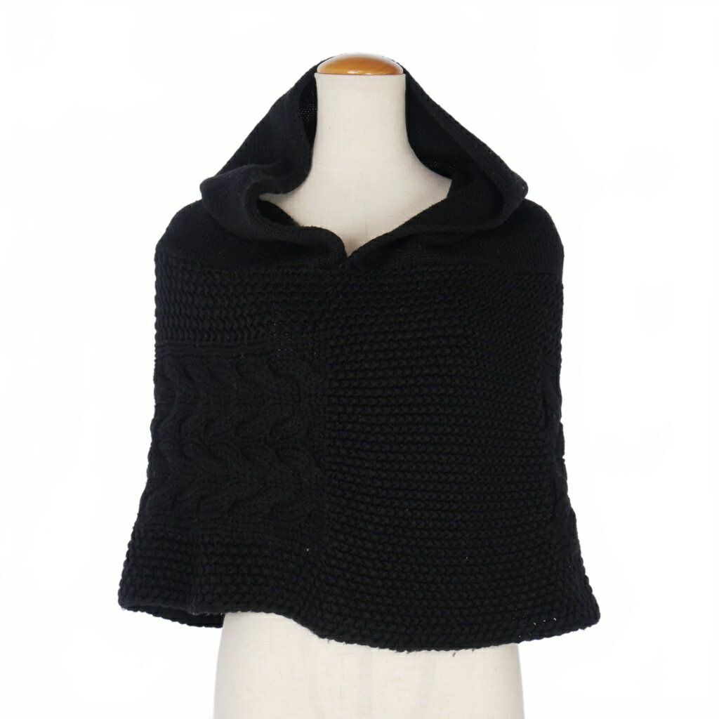 【中古】マリア MARY YA スヌード ボレロ ニット セーター フーディー F 黒 ブラック レディース 【ベ..