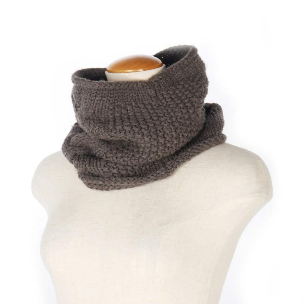 【中古】マリア MARY YA スヌード ニット セーター ネックウォーマー 茶 ブラウン レディース 【ベクト..