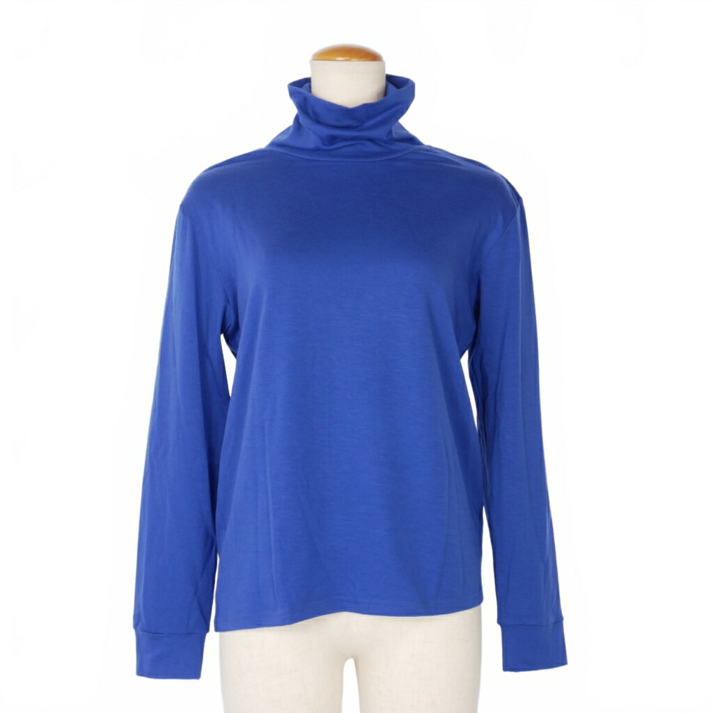 【中古】ミッドウエスト MIDWEST 603 タートルネックカットソー 長袖 40 青 ブルー 11W-182 レディース 【ベクトル 古着】 251107