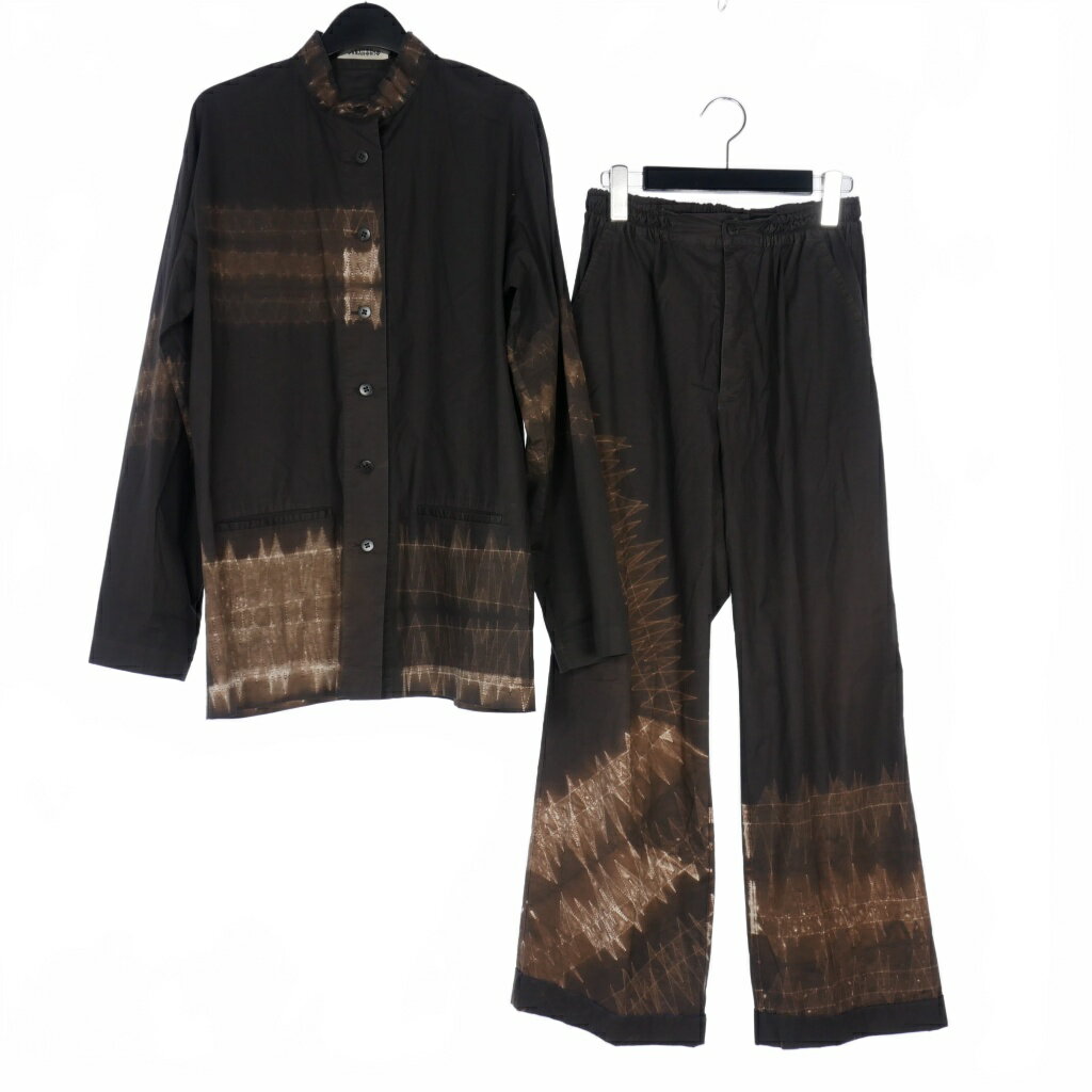 【中古】イッセイミヤケ ISSEY MIYAKE ペルマネンテ PERMANENTE 90s ミシンステッチ 抜染 プリント シ..