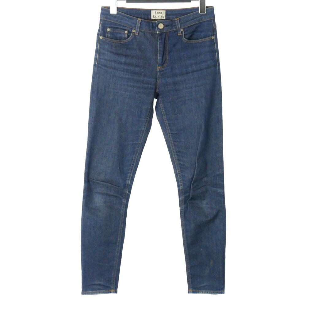 乐天商城 - 【中古】アクネ ストゥディオズ Acne Studios SKIN 5 RAW スキニーデニムパンツ ジーンズ 26/32 インディゴ レディース 【ベクトル 古着】 260612