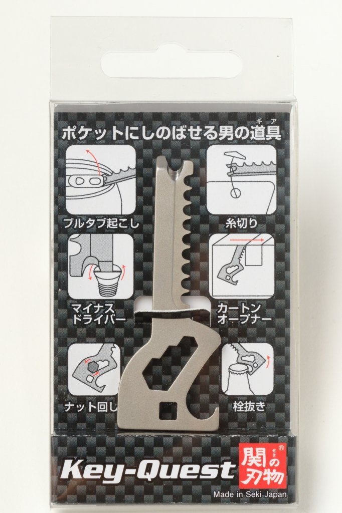 父の日のプレゼント　Key-Quest（キークエスト）マルチツール缶のプルタブ　マイナスドライバー　ナット回し　糸切り　ダンボールオープナー　栓抜きメール便でお届け