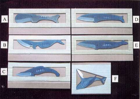 土佐打ち くじらナイフ <クジラ型ナイフ> メール便にてお届け手配