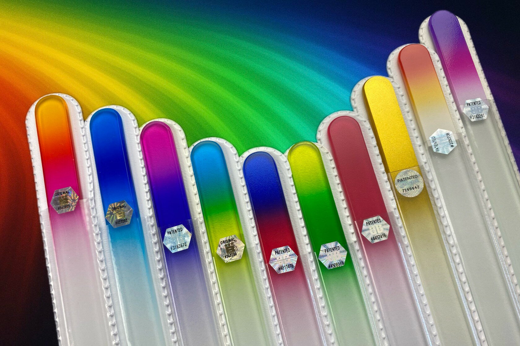 ブラジェク ガラス爪やすり カラー2本セット メール便にてお届け手配