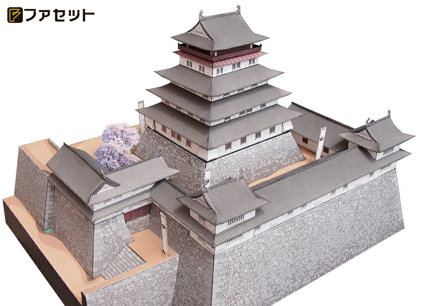 日本名城シリーズ　　　復元 津山城(M14)　　　メール便にてお届け手配日本三大平...