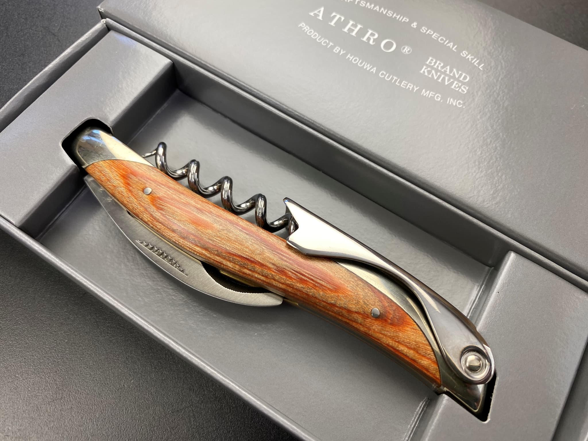 美品 アスロ ソムリエナイフ (ダイヤモンドウッド) DW アスロ ソムリエナイフ （ダイヤモンドウッド）DW : webby shop - 通販