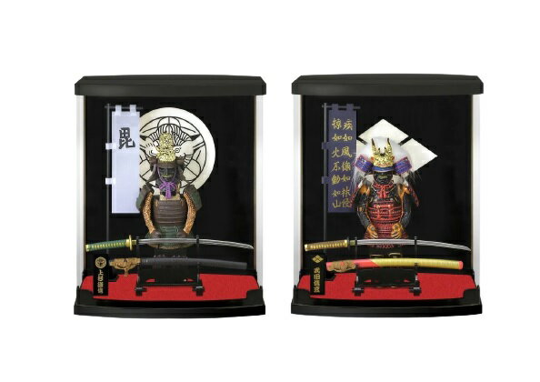 オブジェ　戦国武将ミニチュア　フィギュア　川中島セット上杉謙信・武田信玄　A-03・05
