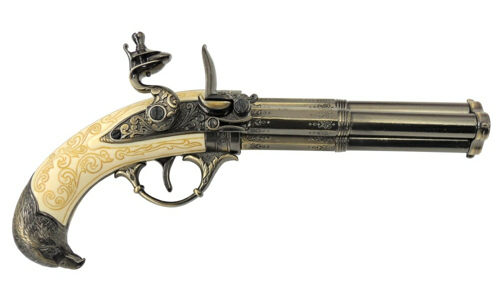 DENIX(デニックス)　銃　フリントロック 3バレル　DX5306