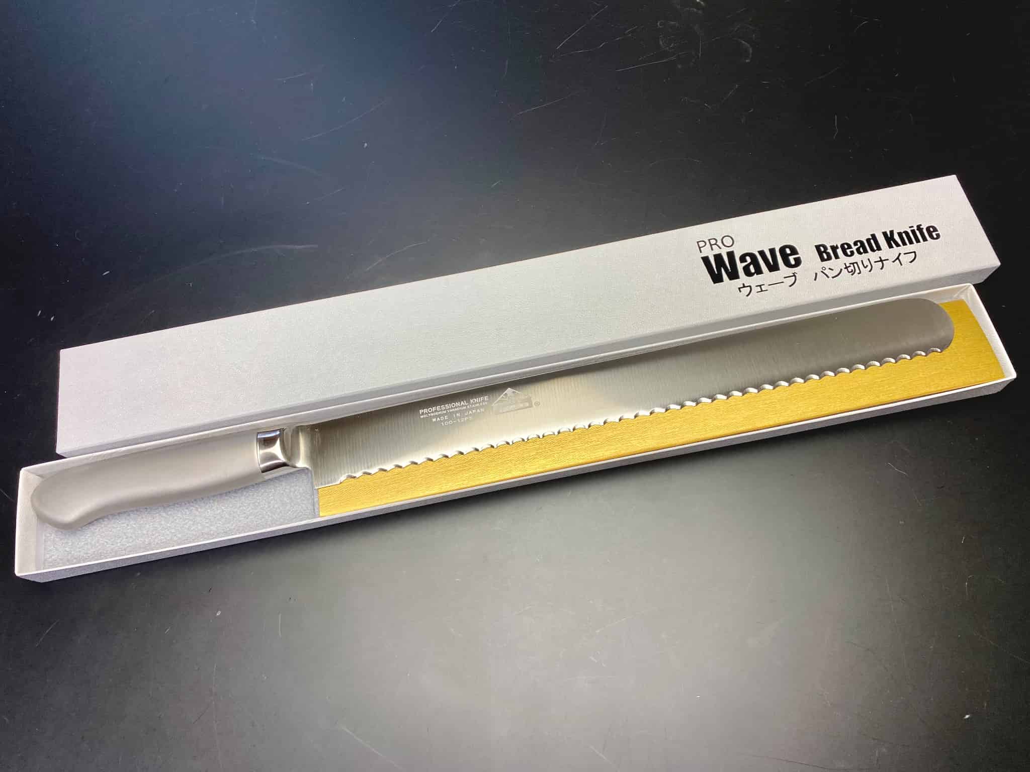 パン切りナイフ　パン切り包丁　オールステンレス　300mm　業務用ウェーブ　100-12PS 3