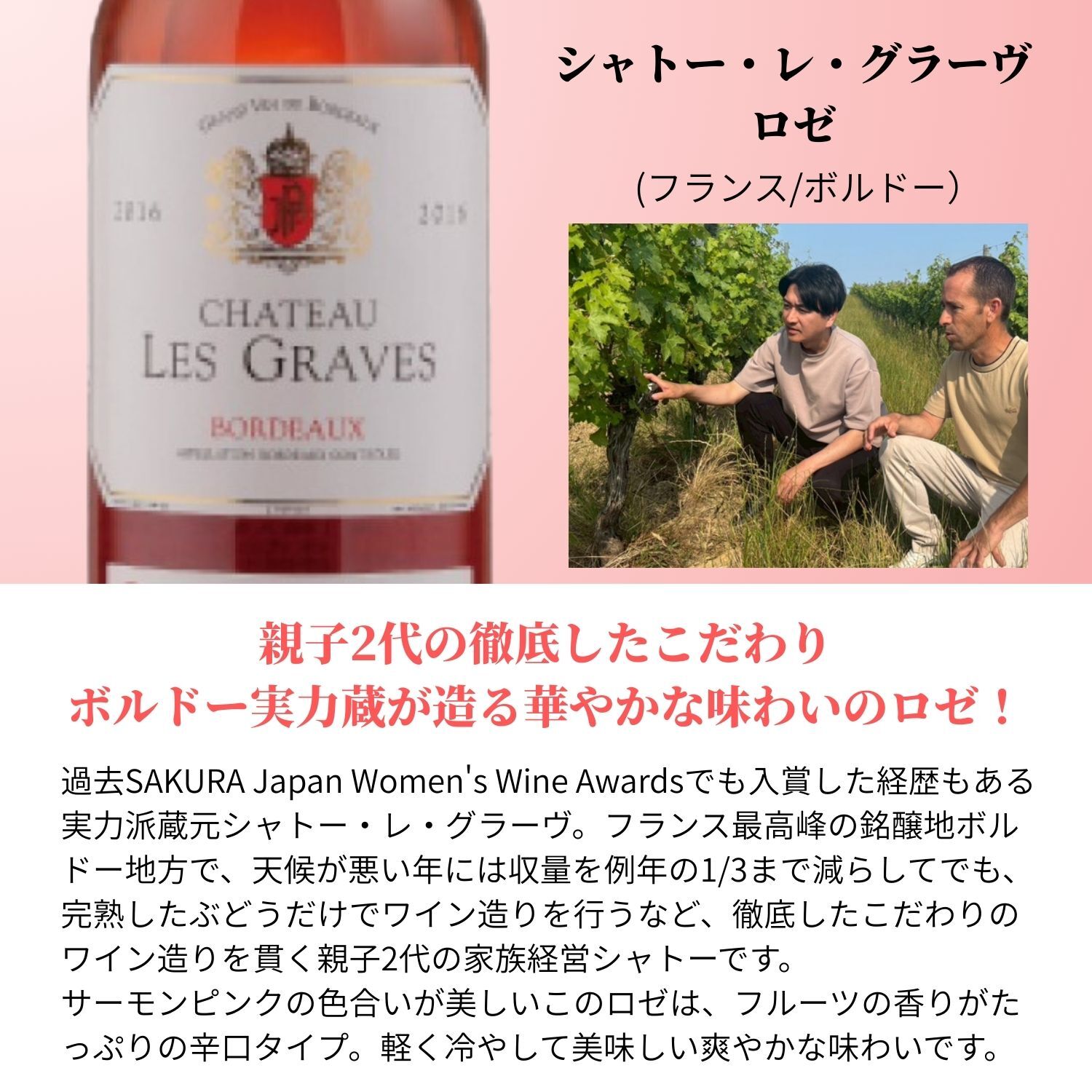 ヴィノスやまざき 楽天市場店の今アツい！ロゼ&オレンジ人気蔵直ワインセット 5本 ロゼワイン オレンジワイン フランス アメリカ 送料無料｜アングル3