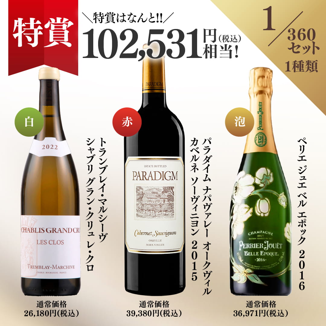 【 特賞は合計10万円相当! 】プレミアム3本 ワインくじ 赤白泡 送料無料 [ ワイン ワインセット アソート 福箱 福袋 おたのしみ くじ 飲み比べ 蔵元直送 赤ワイン 白ワイン スパークリング スパークリングワイン 人気 ] ワイン専門店 ヴィノスやまざき 直輸入 コスパ v-yamazaki-10008846 ヴィノスやまざき 楽天市場店 サンプル画像2