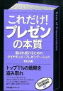 【中古】これだけ! プレゼンの本質 /すばる舎/野村尚義(単行本)