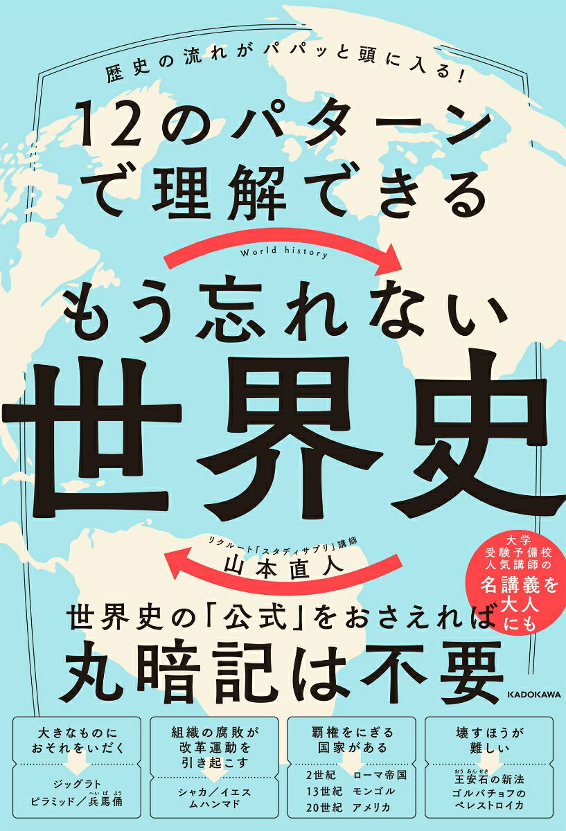 【中古】歴史の流れがパパっと頭に入る！12のパターンで理解できる もう忘れない世界史/KADOKAWA/山本直人（単行本）