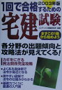 【中古】1回で合格するための宅建試験 2003年版/成美堂出版/コンデックス情報研究所(単行本)