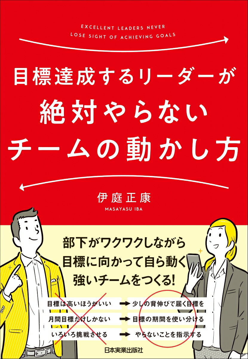 【中古】目標達成するリーダーが絶対やらないチームの動かし方 /日本実業出版社/伊庭正康（単行本（ソ..