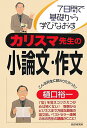 【中古】カリスマ先生の小論文・作文 7日間で基礎から学びなおす /PHP研究所/樋口裕一(単行本)