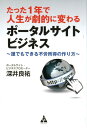 【中古】たった1年で人生が劇的に変わるポータルサイトビジネス 誰でもできる不労所得の作り方 /合同フォレスト/深井良祐(単行本)