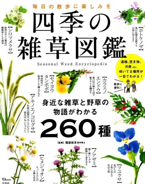 【中古】四季の雑草図鑑 毎日の散歩に楽しみを／身近な雑草と野草の物語がわか /宝島社（ムック）