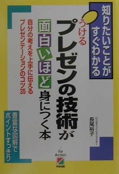 【中古】うけるプレゼンの技術が面白いほど身につく本 自分の考えを上手に伝えるプレゼンテ-ションのコツ3 /中経出版/長尾裕子（単行本）