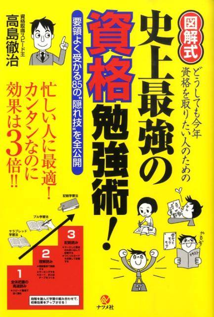 【中古】図解式史上最強の資格勉強術！ どうしても今年資格を取りたい人のための　要領よく受 /ナツメ社/高島徹治（単行本（ソフトカバー））
