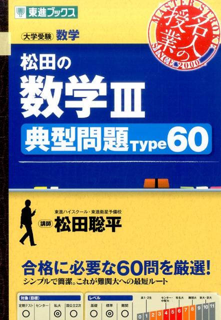 【中古】松田の数学3典型問題Type60 大学受験数学 /ナガセ/松田聡平（単行本（ソフトカバー））