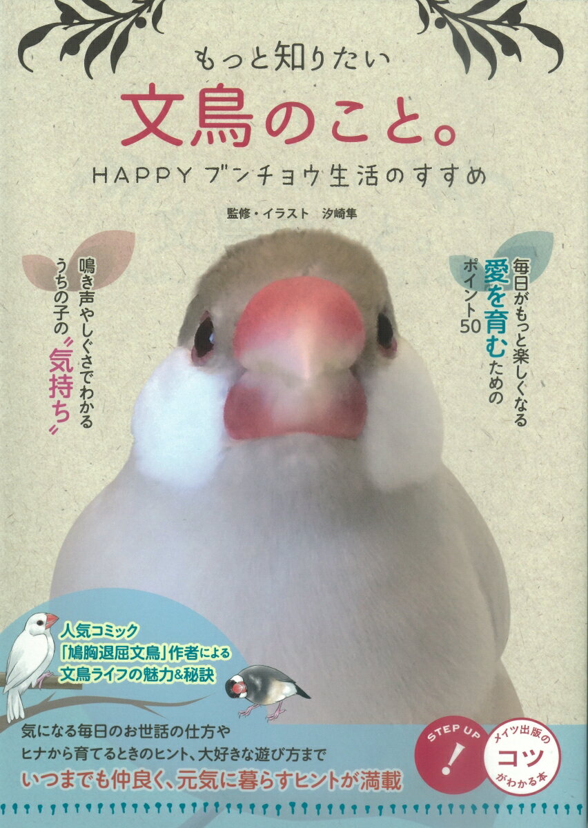 【中古】もっと知りたい文鳥のこと。 HAPPYブンチョウ生活のすすめ /メイツ出版/汐崎隼（単行本）