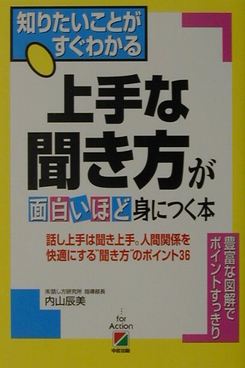 【中古】上手な聞き方が面白いほど身につく本 知りたいことがすぐわかる /中経出版/内山辰美（単行本）