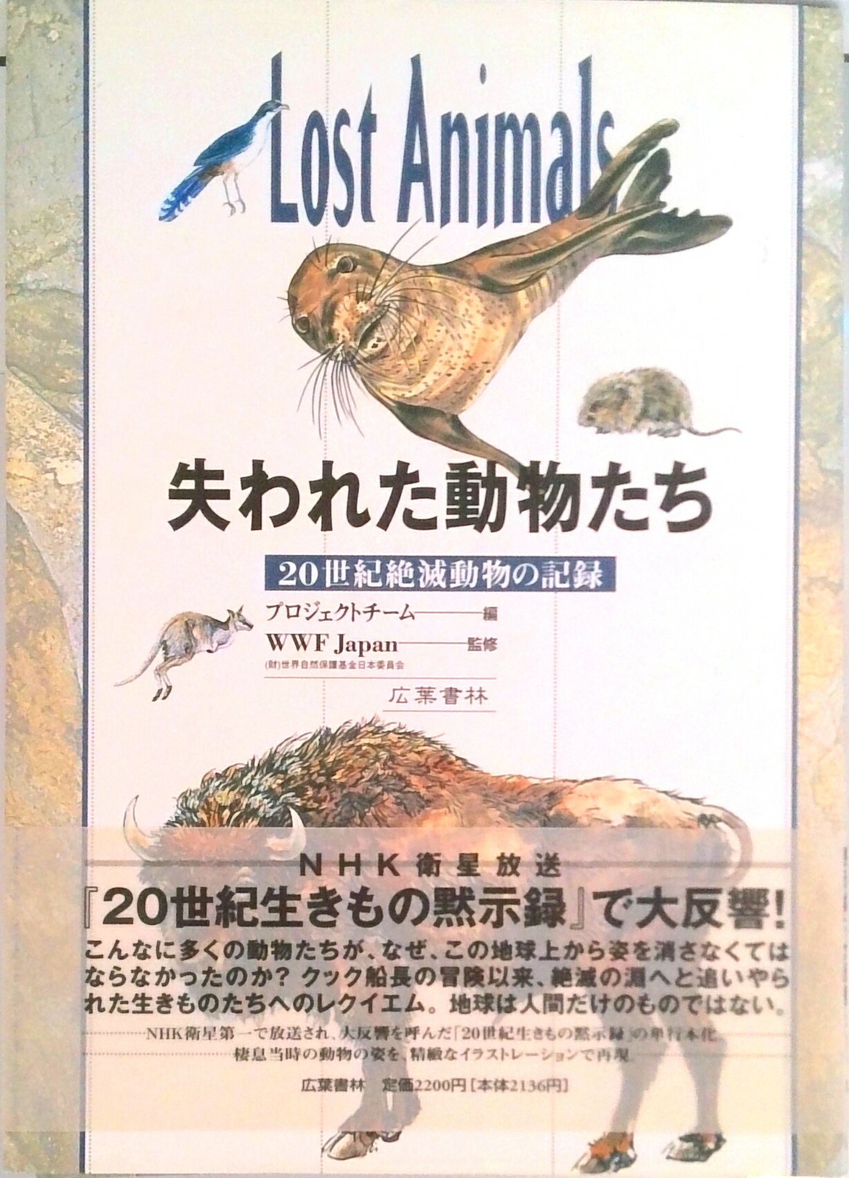 【中古】失われた動物たち 20世紀絶滅動物の記録/広葉書林/プロジェクトチ-ム（単行本）