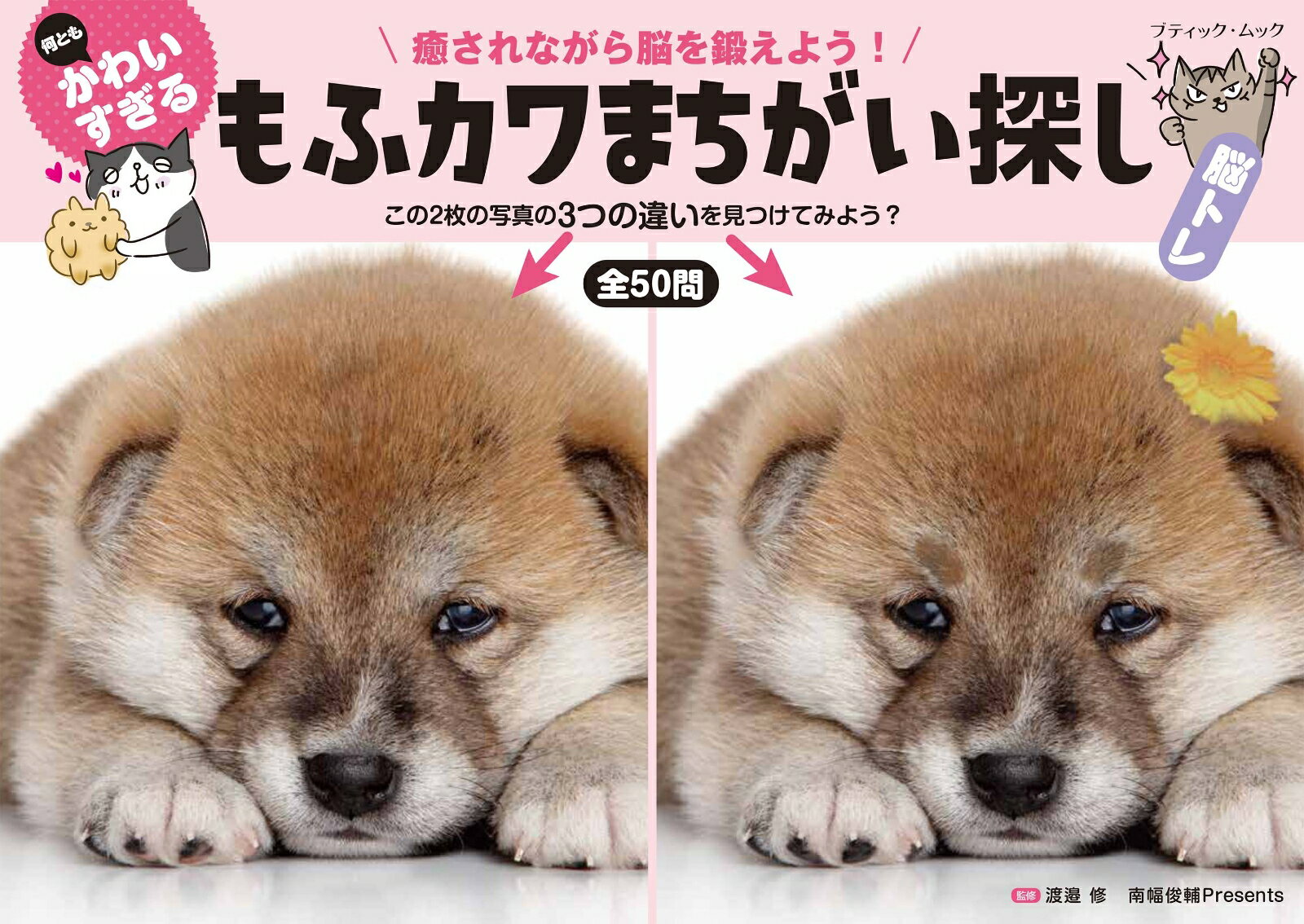 【中古】癒されながら脳を鍛えよう！何ともかわいすぎるもふカワまちがい探し/ブティック社（ムック）