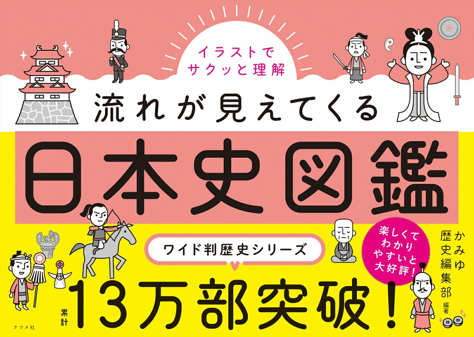 【中古】流れが見えてくる日本史図鑑 イラストでサクッと理解！/ナツメ社/かみゆ歴史編集部（大型本）