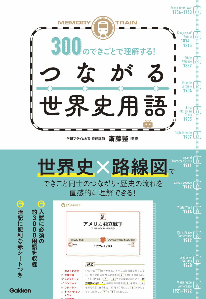 MEMORY　TRAIN300のできごとで理解する！つながる世界史用語/Gakken/斎藤整（単行本）