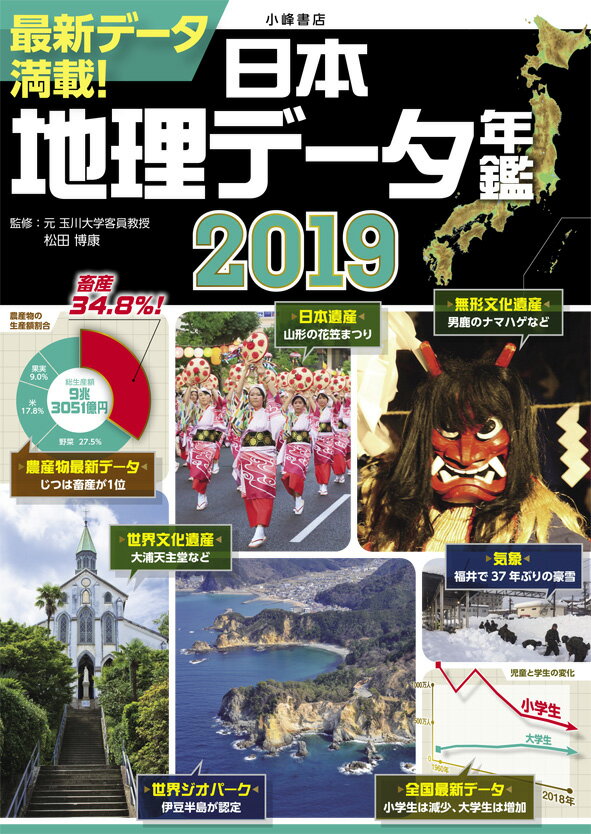 【中古】日本地理データ年鑑 2019/小峰書店/松田博康（単行本）
