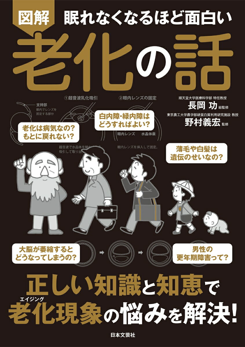 【中古】眠れなくなるほど面白い　図解　老化の話 正しい知識と知恵で　老化現象の悩みを解決！/日本文芸社/長岡功（単行本）