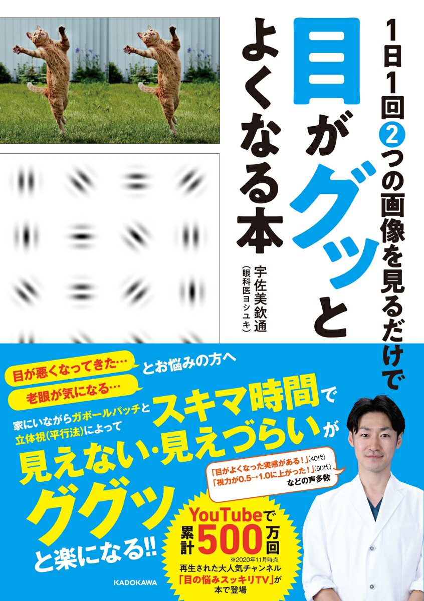 【中古】1日1回2つの画像を見るだけで目がグッとよくなる本/KADOKAWA/宇佐美欽通（単行本）
