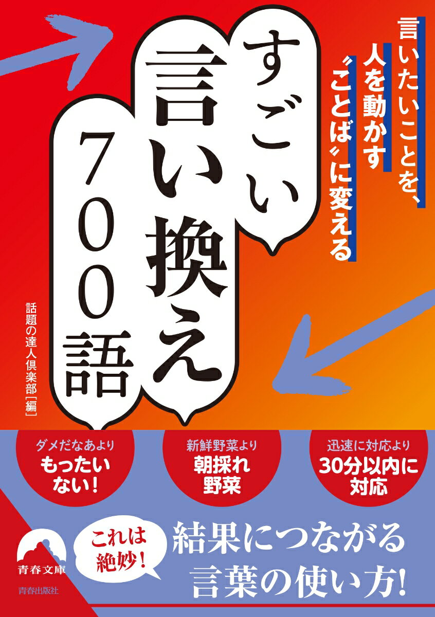 【中古】言いたいことを、人を動かす“ことば”に変えるすごい言い換え700語/青春出版社/話題の達人倶楽部（文庫）