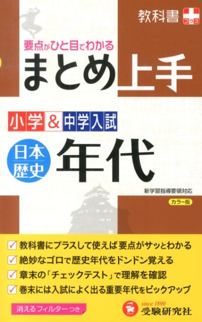 [Used] Elementary & Junior High School Entrance Exam / Japanese History Chronology Summary Guide (Revised Edition) / Zoshindo Examination Research Institute / Elementary School Education Research Association (Paperback)