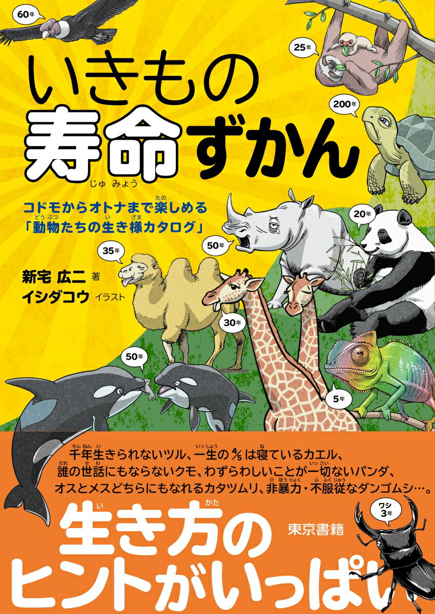 【中古】いきもの寿命ずかん コドモからオトナまで楽しめる「動物たちの生き様カタ/東京書籍/新宅広二..